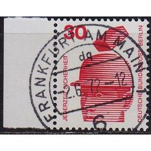 GERMANY BERLIN [1971] MiNr 0406 ( O/used ) [01] Unfall Rand