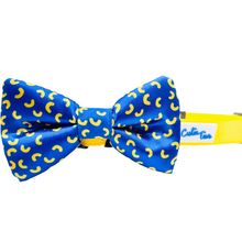 Cutie Ties Dog Bow Tie One Size Mac and Cheese Blue