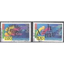 France 1994 Michel 3021 - 3022 O Cote (2008) 2.50 € Europa CEPT Les découvertes