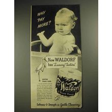 1941 Scott Tissue Waldorf Toilet Paper Ad, Why Pay More