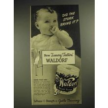 1941 Scott Tissue Waldorf Toilet Paper Ad - Stork