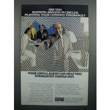 1972 USF&G Insurance Ad - Are You Running in Circles