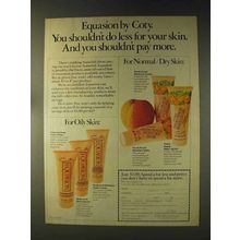 1976 Coty Ad - Foaming Soap, Medicated Blotting Gel