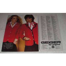1981 Geiger Fashion Ad