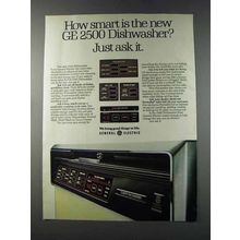 1981 General Electric 2500 Dishwasher Ad - How Smart