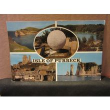 multiview, THE ISLE OF PURBECK, SWANAGE, DORSET unused postcard by J. Salmon =