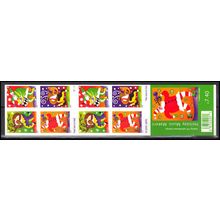 3821-3824b 37c Christmas Very Fine MNH Pane/20 P# S1111 L04060