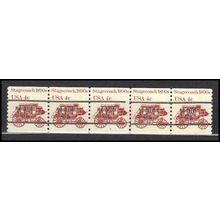 1898Ab 4c Stagecoach Fine MNH Dry Gum PNC 6/5 Line Gap AA0072