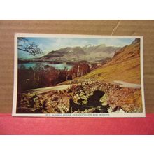 ASHNESS BRIDGE, DERWENTWATER SKIDDAW unused vintage postcard RP by G P Abraham /