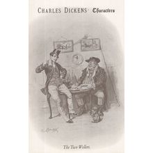 The Two Wellers Charles Dickens Book Characters Postcard