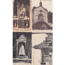 Orvival Chapelle Moulins Cathedrale 4x French Religious Postcard s