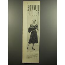 1952 Bonwit Teller Dress by Kane Weill Advertisement - Our portrait