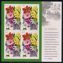 La Florida Sheet of 16 Current Rate Stamps Scott 4750-4753