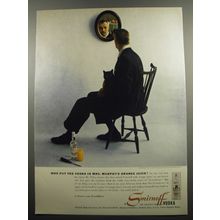 1955 Smirnoff Vodka Ad - Who put the vodka in Mrs. Murphy's orange juice?