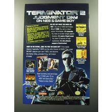 1992 LJN T2 Video Game Advertisement - Terminator 2 Judgment Day on NES