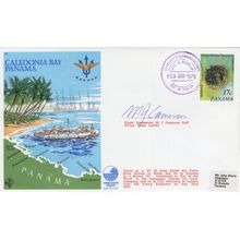 Caledonia Bay Panama Lt MC Cameron Military Diver RAF Hand Signed FDC