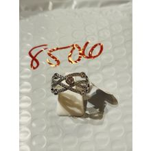NWT Ring Bomb Party Sz9 RBP Flush Lt Pink Crisscross Rhodium P Costume Jewelry