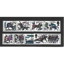 GB.900th Anniv of Battle of Hastings set of 8.Phosphor Issue.Mounted Mint.Jul25