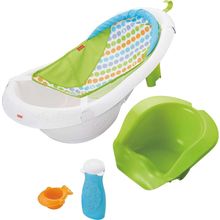 Fisher-Price Baby to Toddler Bath 4-In-1 Sling ‘N Seat Tub with Removable Infant