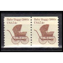 1902 7.4c Baby Buggy Very Fine MNH Dry Gum CNP Left 2 PA0381