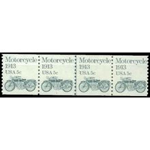 1899 5c Motorcycle Fine MNH Dry Gum PNC 1/4 G0138