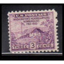 752 3c Washington's Hdqs Barely Clears MNH O4731
