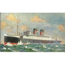 Blue Star Line SS ANDALUCIA STAR Company Postcard by Tuck