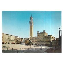 ll CAMPO SQUARE, SIENA ITALY vintage unused postcard (a)