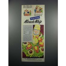 1949 Kraft Miracle Whip Salad Dressing Ad - Pear