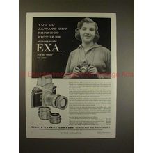 1958 Ihagee Exa Camera Ad, Always Get Perfect Pictures!