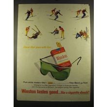 1964 Winston Cigarettes Ad - Flavor That Goes With Fun