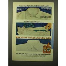 1964 Wisk Detergent Ad - No Detergent Powder