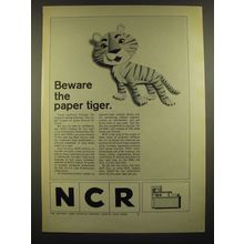 1966 NCR Fortran IV Ad - Beware the Paper Tiger