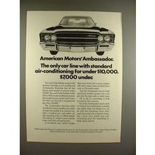 1969 AMC Ambassador Car Ad - Air-Conditioning Standard