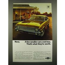 1970 Chevy Nova Ad - A Few Smaller Cars Cost Less