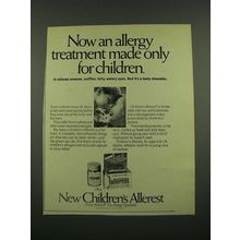 1970 Children's Allerest Ad - Allergy Treatment Made Only For Children