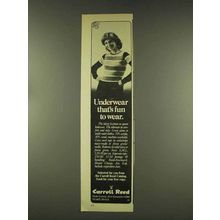 1977 Carroll Reed Clothes Ad - Underwear Fun To Wear