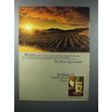 1980 Gallo Johannisberg Riesling Wine Ad - Remembers