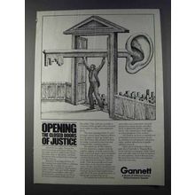 1980 Gannett News Service Ad - Closed Doors of Justice