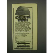 1980 Eddie Bauer Goose Down Watch Cap Ad