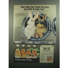 1984 Seven Seas Bacon Dressings Ad - Undercover Rabbits