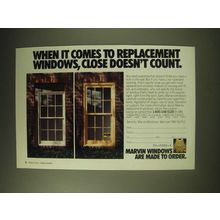 1989 Marvin Windows Ad - When it comes to replacement windows