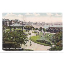 ALEXANDRA GARDENS & GENERAL VIEW, WEYMOUTH, DORSET. unused antique postcard =