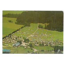 CAMPSITE, BUHLHOF, FREIBURG, GERMANY unused vintage postcard =