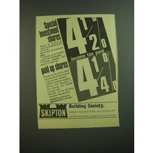 1968 Skipton Building Society Ad - Special Investment Shares