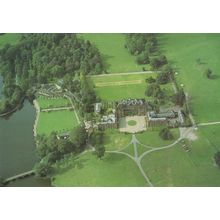 Capesthorne Hall Macclesfield Cheshire Amazing Aerial Postcard