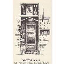 Fulham Road Ephemera Shop Lifeboat 1960s London Hand Signed Postcard
