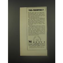 1956 Martex Towels Ad - Tub-Thumpers?