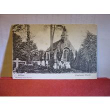 FUGGLESTON CHURCH near SALISBURY, Wiltshire used antique postcard 1905 pm =