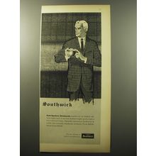 1960 Southwick Suits Ad - Soft-Spoken Shetlands